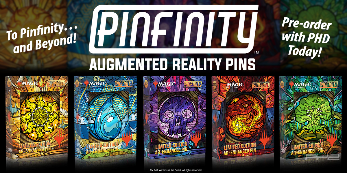 Magic: The Gathering Stained-Glass Mana Pins — Pinfinity - PHD Games